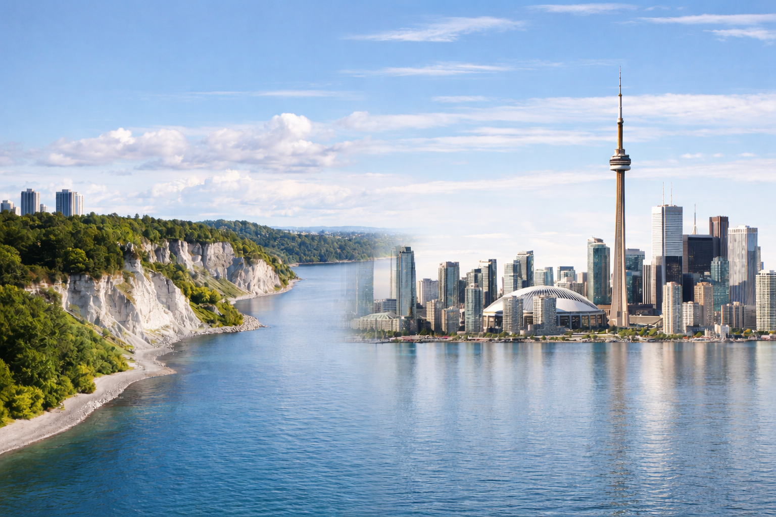 The Scarborough skyline and Lake Ontario coastline, representing the primary service area for FIXRR developer and property management repairs.